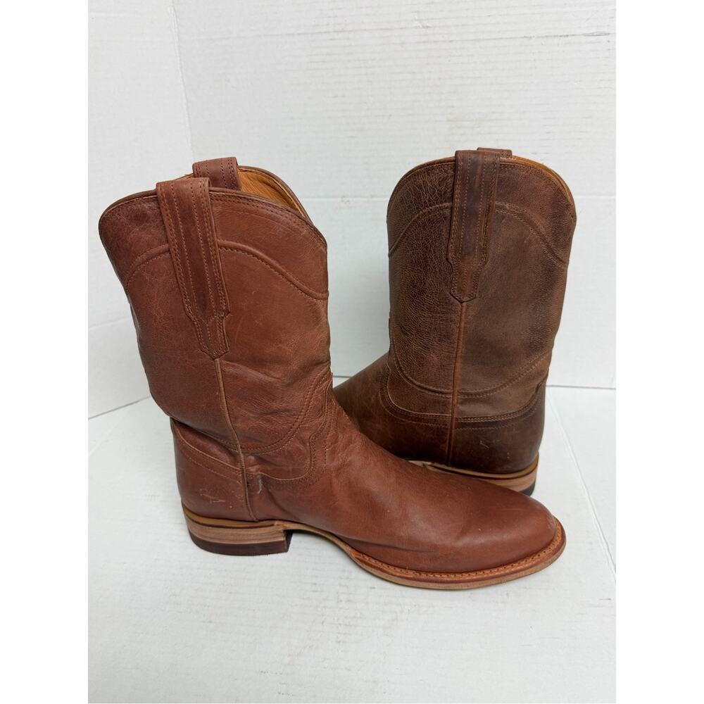 Tecovas Earl Cowboy Roper Boots Mens 9D Goat Leather Western $325 NEW MISMATCHED - Picture 6 of 11